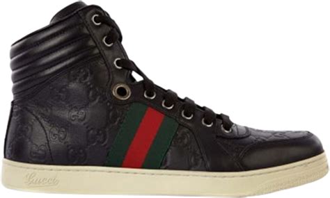 221825 gucci|Buy Gucci Guccissima Web Leather Hi Top 'Black' .